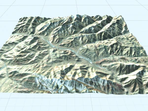 high quality terrain model 3D Model