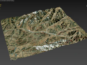 high quality terrain model 3D Model