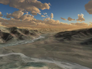 high quality terrain model 3D Model