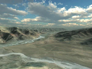 high quality terrain model 3D Model