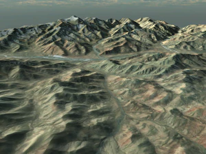 high quality terrain model 3D Model