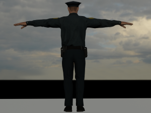 police for game 3D Модель