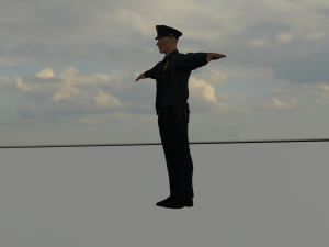 police for game 3D Модель