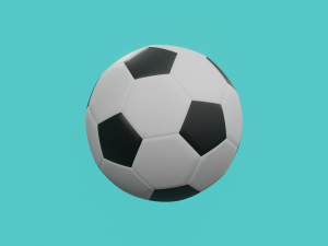 football ball for games 3D Model