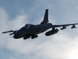 fighter jet for only blander user 3D Model