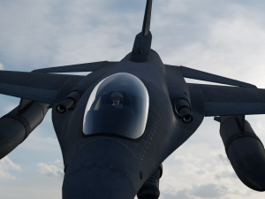 fighter jet for only blander user Modello 3D