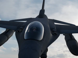 fighter jet for only blander user 3D Model