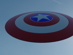 Captain america shild for game 3D Модель
