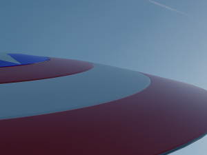 Captain america shild for game 3D Model