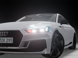 audi rs5 car blander model Modello 3D
