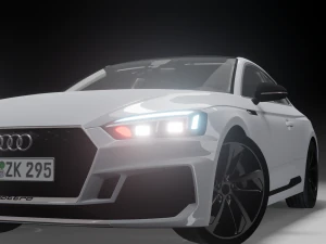 audi rs5 car blander model 3D Model
