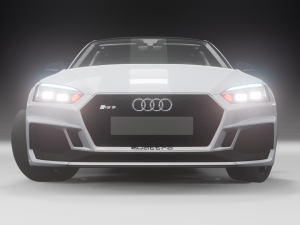 audi rs5 car blander model Modello 3D