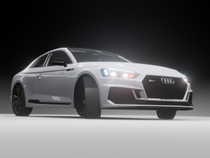 audi rs5 car blander model Modello 3D