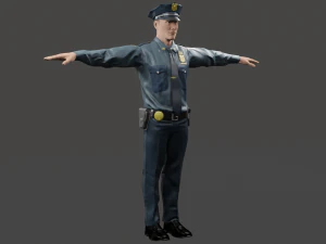 police 3D Model