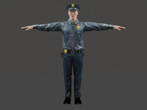 police 3D Model