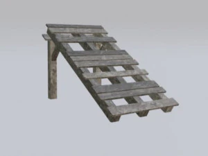 wood bridge assets pack 3D Model