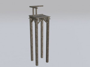 wood bridge assets pack 3D Model