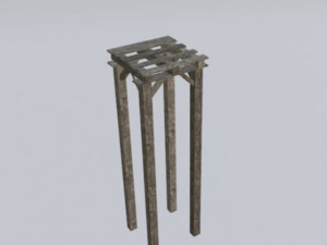 wood bridge assets pack 3D Model