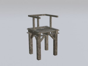 wood bridge assets pack 3D Model