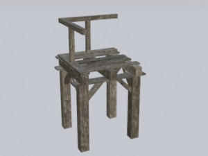 wood bridge assets pack 3D Model