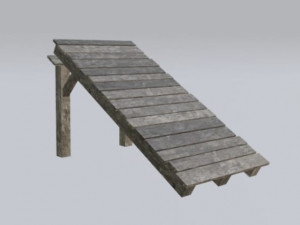 wood bridge assets pack 3D Model