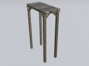wood bridge assets pack 3D Model