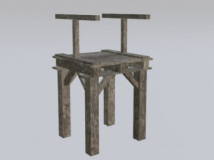 wood bridge assets pack 3D Model