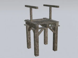 wood bridge assets pack 3D Model