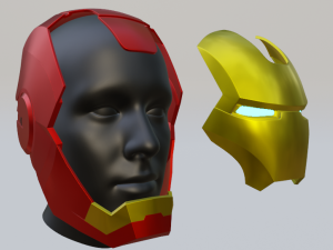 iron man halmet 3D Print Model
