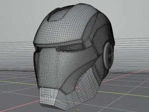 iron man halmet 3D Print Model