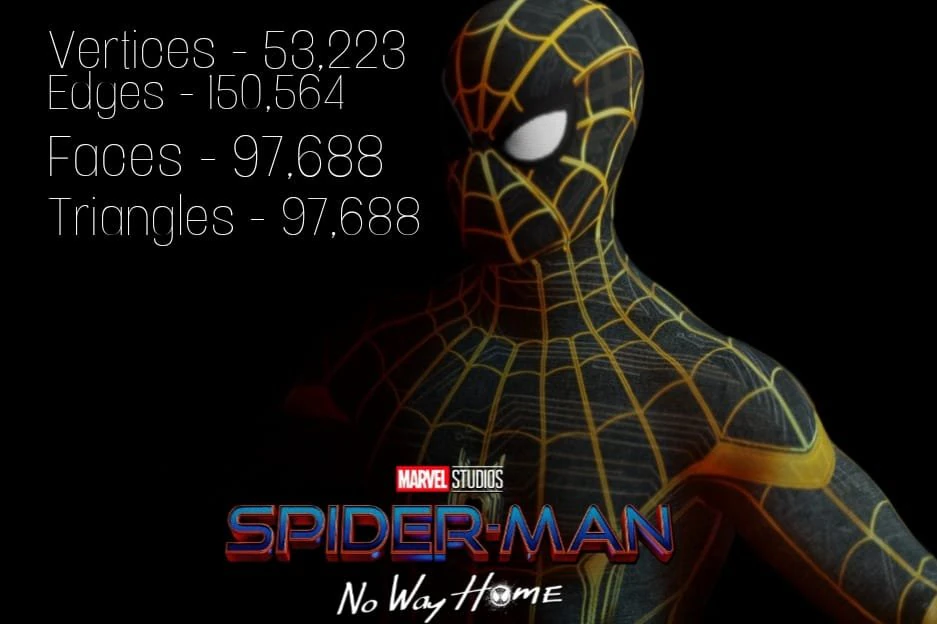 spider man no way home suit 3D Model .c4d .max .obj .3ds .fbx .stl .blend 