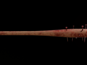 Baseball bat nailed Low-poly Modelo 3D