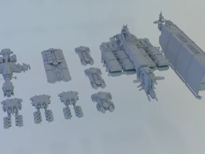 이브 온라인의 광석 배송 3D 프린트 모델