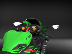 Kawasaki Ninja ZX4RR 2023 3Dモデル