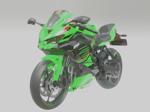 Kawasaki Ninja ZX4RR 2023 3D Модель