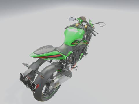 Kawasaki Ninja ZX4RR 2023 3D Модель