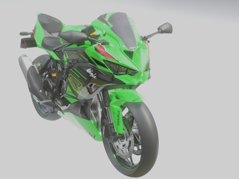 Kawasaki Ninja ZX4RR 2023 3D Модель