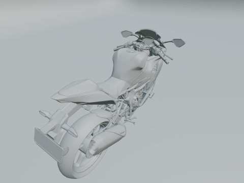 Kawasaki Ninja ZX4RR 2023 3D Модель