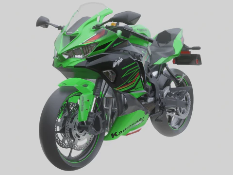 Kawasaki Ninja ZX4RR 2023 3D Model