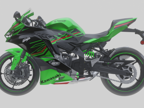 Kawasaki Ninja ZX4RR 2023 3D Model in Motosiklet 482648 | 3DExport