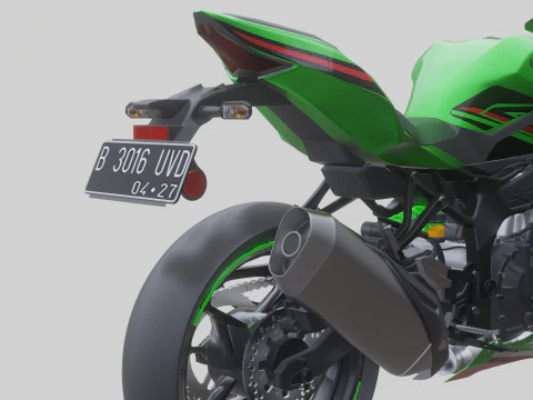 Kawasaki Ninja ZX4RR 2023 3D Model in Motorcycle 482648 | 3DExport