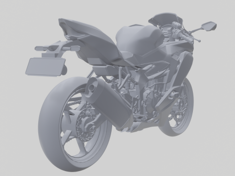 Kawasaki Ninja ZX4RR 2023 3D Model in Motosiklet 482648 | 3DExport