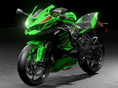 Kawasaki Ninja ZX4RR 2023 3D Модель
