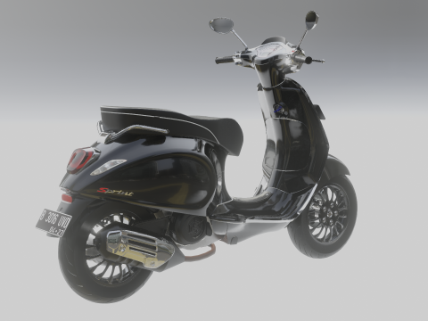 Piaggio Vespa Sprint iGet 2023 3D Модель