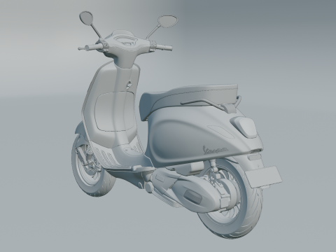 Piaggio Vespa Sprint iGet 2023 3D Модель
