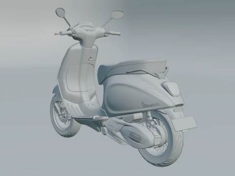Piaggio Vespa Sprint iGet 2023 3D Model