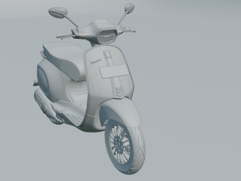 Piaggio Vespa Sprint iGet 2023 3D Модель