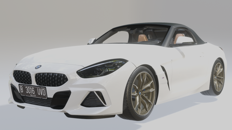Z4 M40i 2019 3D Modell .c4d .max .obj .3ds .fbx .stl .blend 