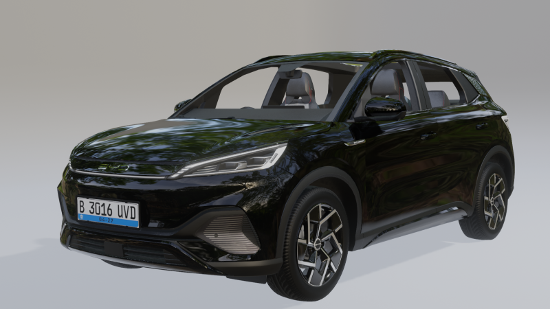 BYD Atto 3 2024 3D 3D 模型 .c4d .max .obj .3ds .fbx .stl .blend