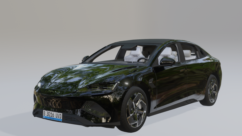 BYD Seal 2024 3D 模型 .c4d .max .obj .3ds .fbx .stl .blend